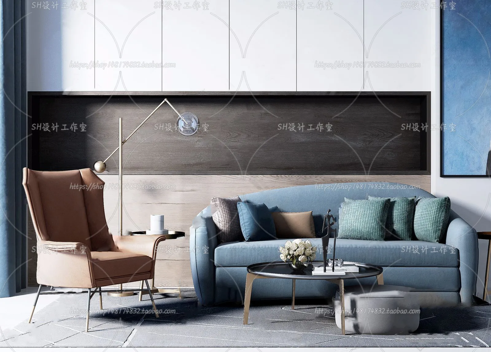 Modern Sofa – 3D Models – 0280