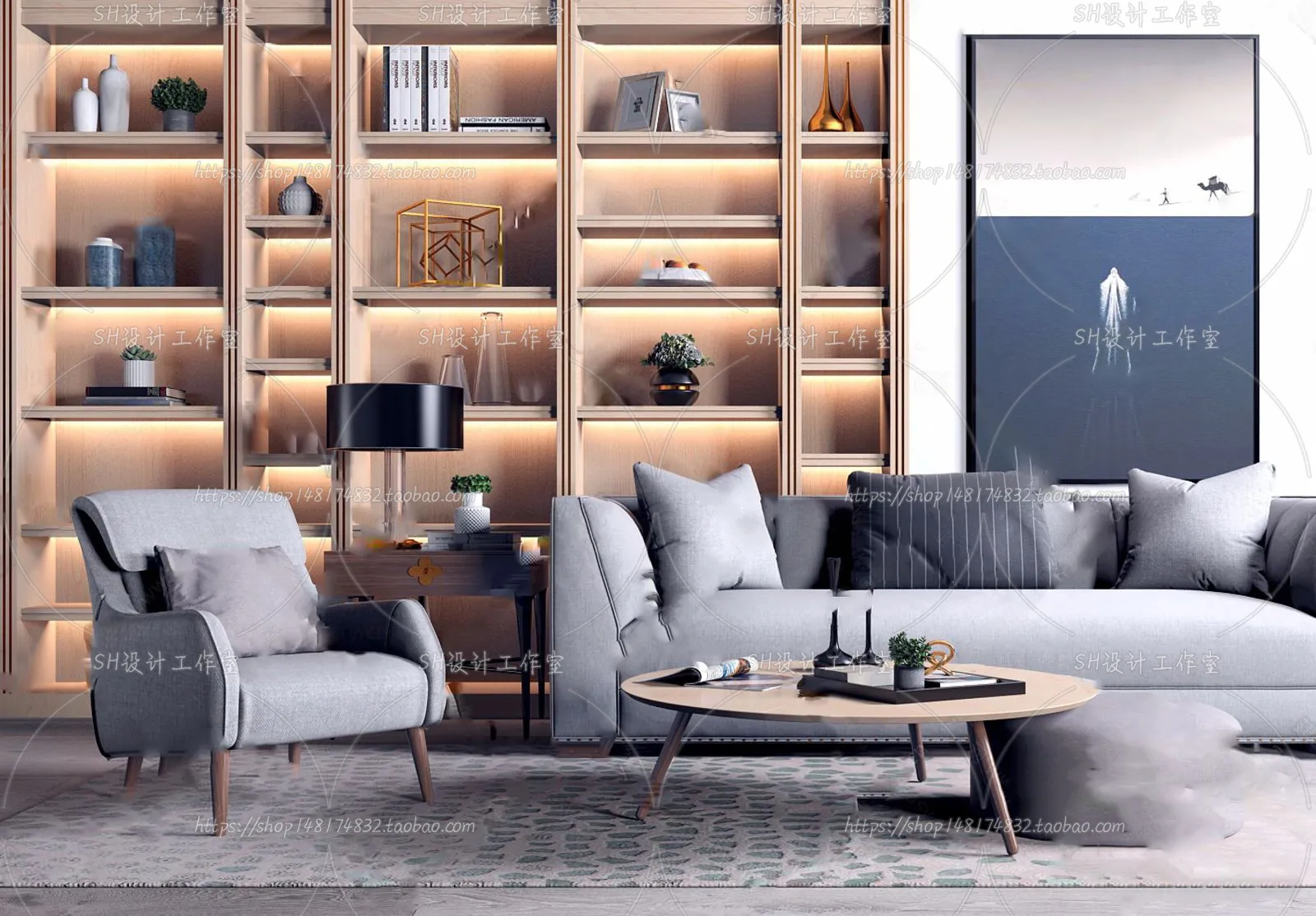 Modern Sofa – 3D Models – 0287