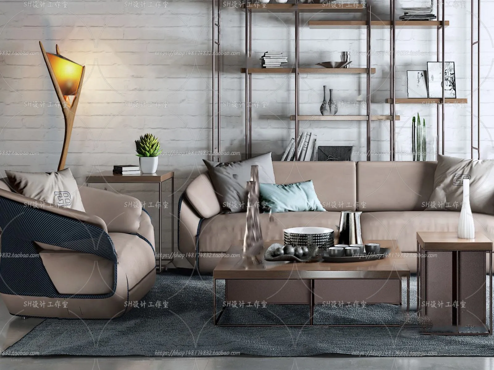 Modern Sofa – 3D Models – 0288