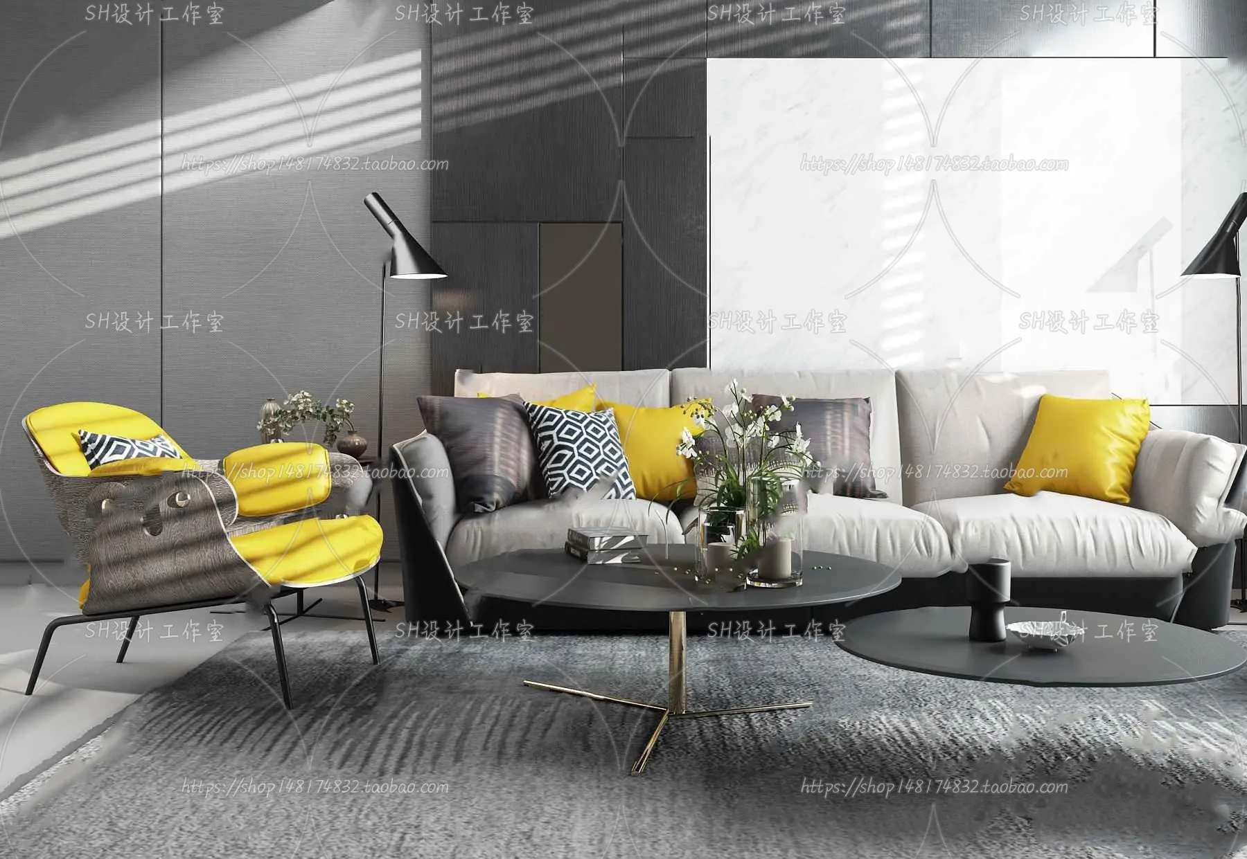 Modern Sofa – 3D Models – 0300