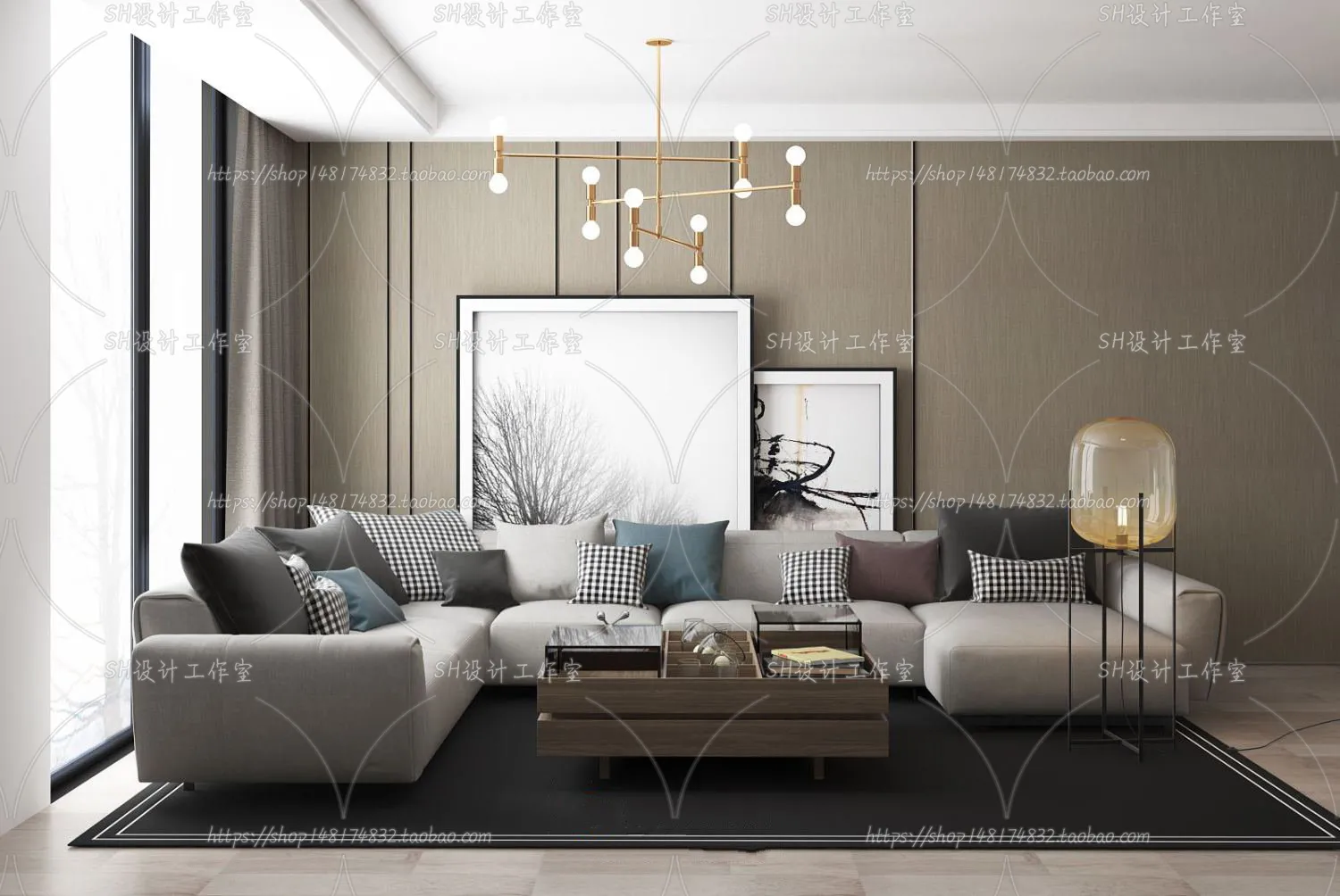 Modern Sofa – 3D Models – 0304