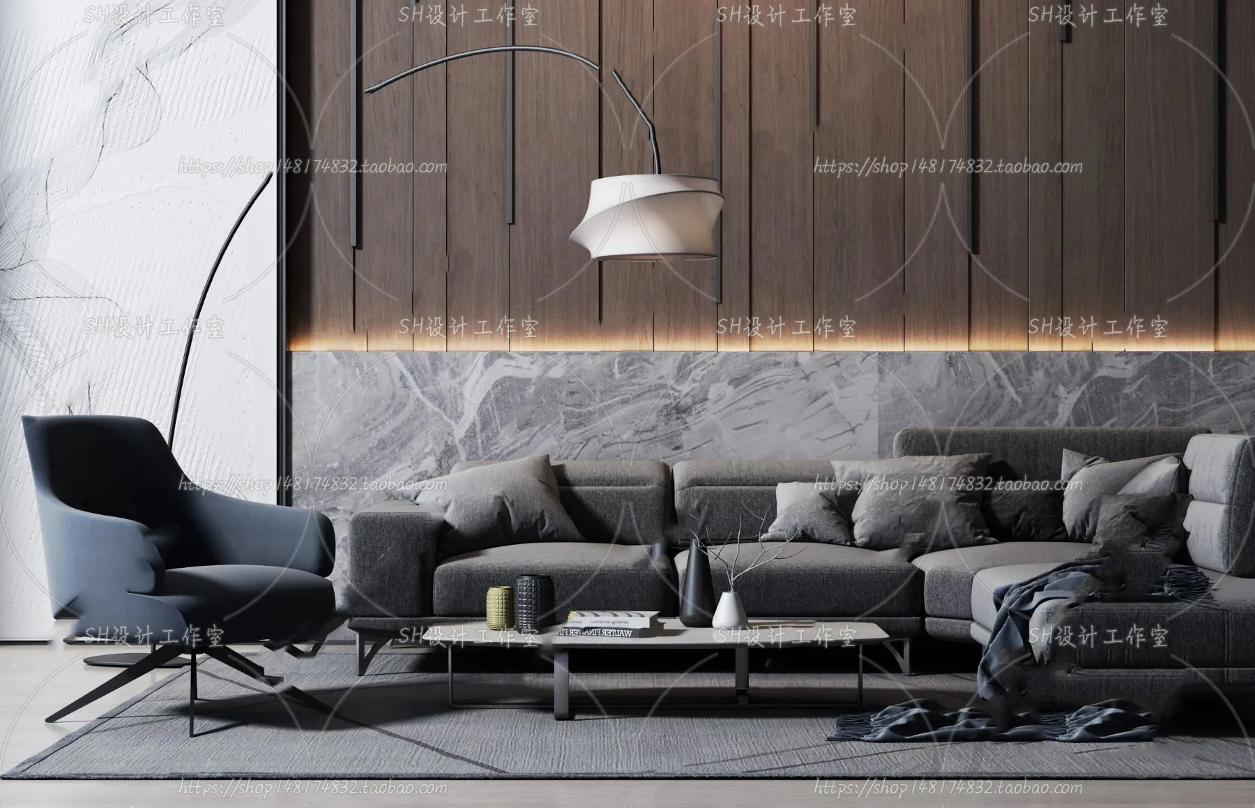 Modern Sofa – 3D Models – 0308