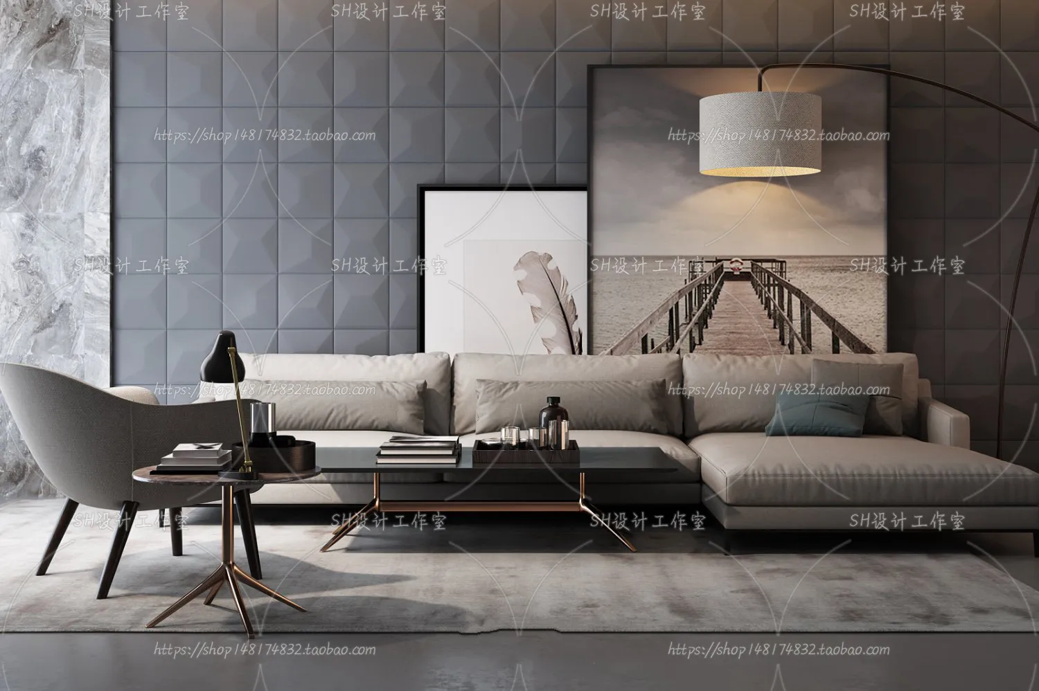 Modern Sofa – 3D Models – 0326