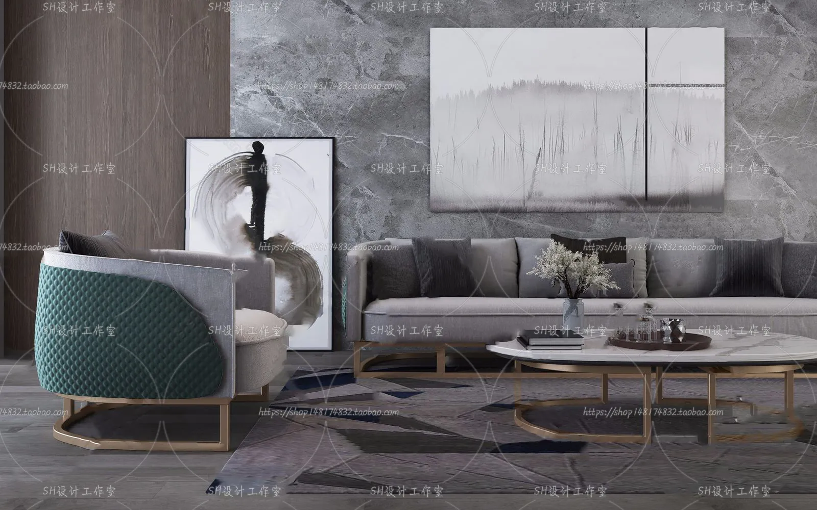 Modern Sofa – 3D Models – 0335