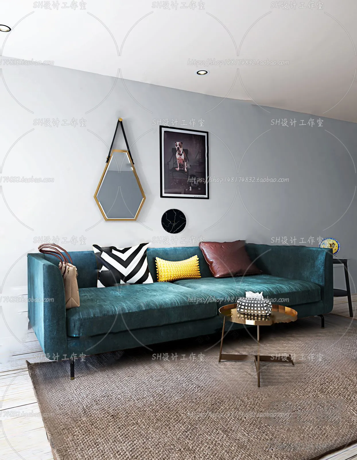 Modern Sofa – 3D Models – 0345