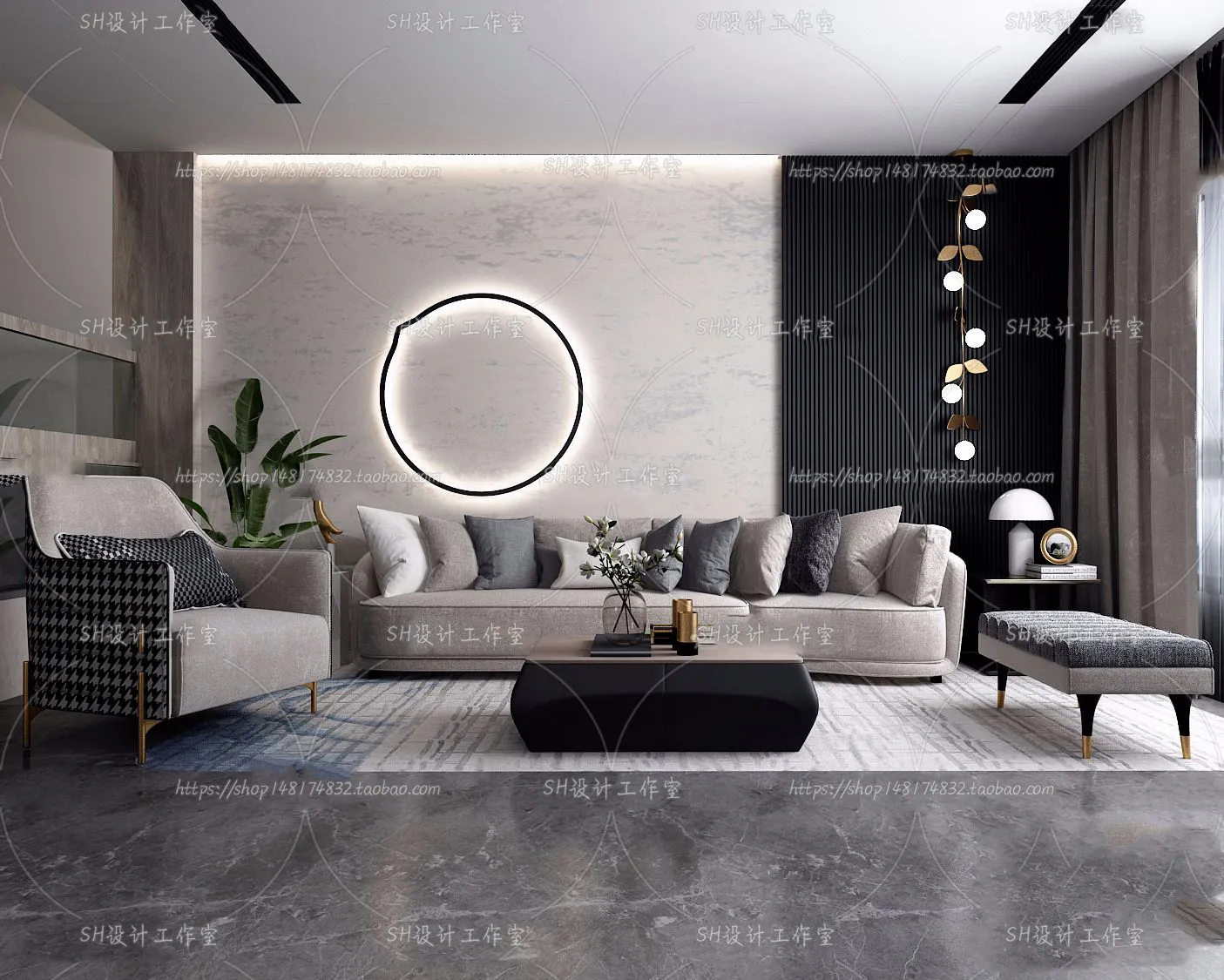Modern Sofa – 3D Models – 0350