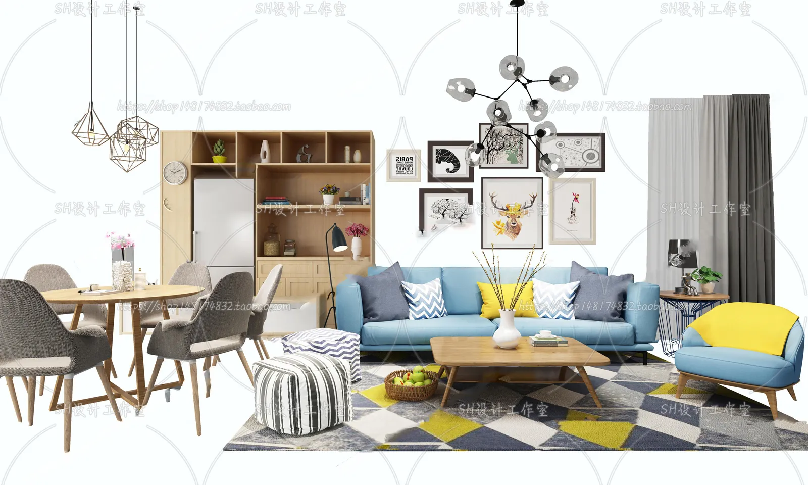 Modern Sofa – 3D Models – 0358
