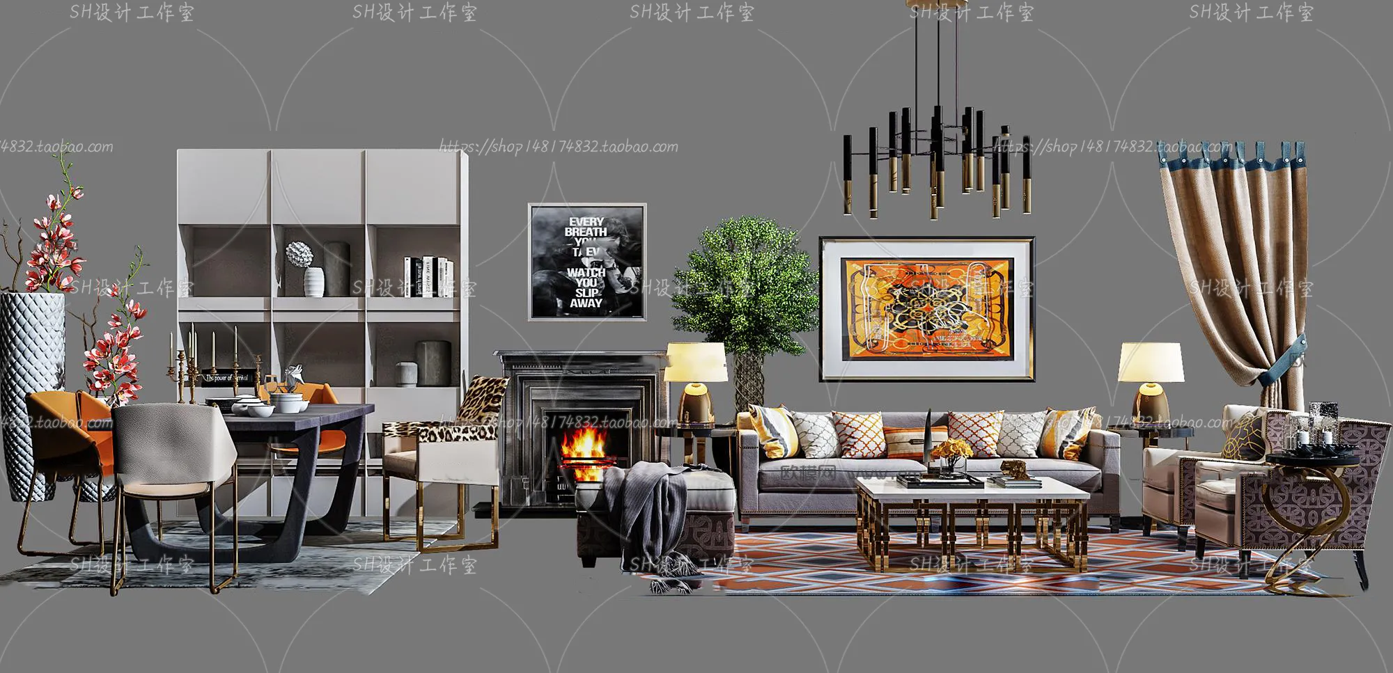 Modern Sofa – 3D Models – 0359
