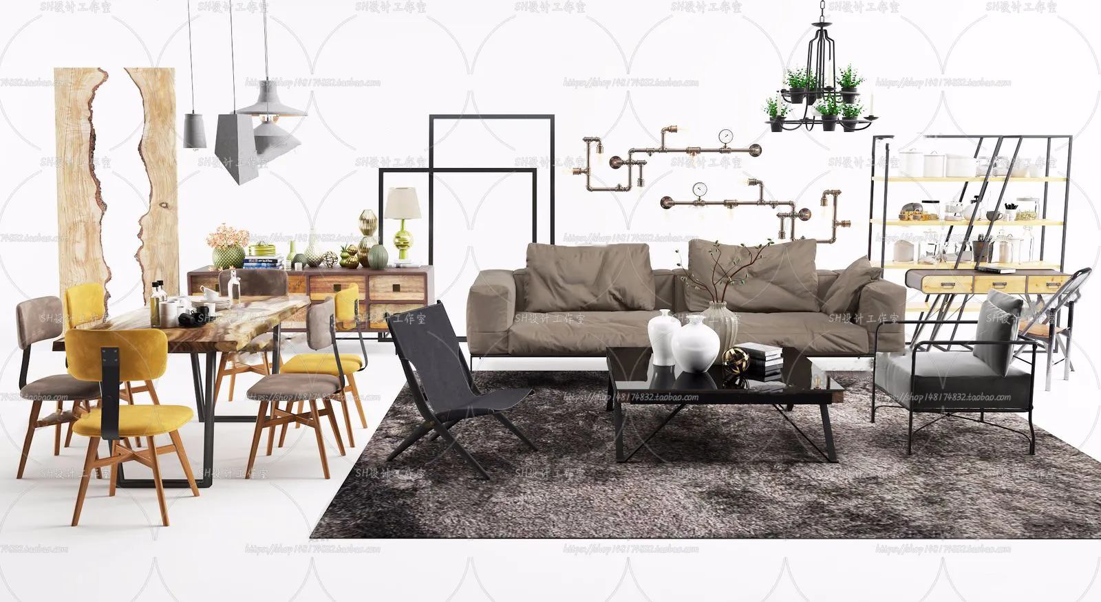 Modern Sofa – 3D Models – 0380