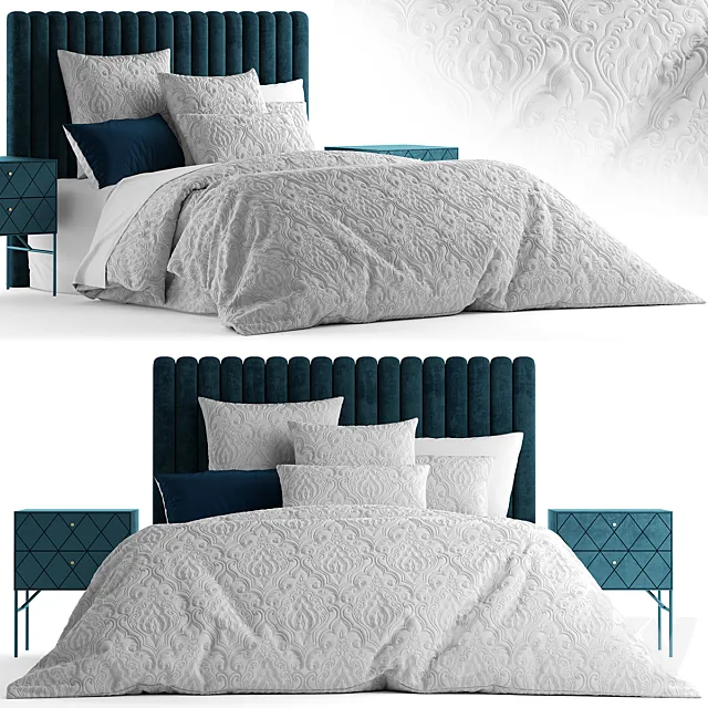 Bed from bedding adairs australia 3DS Max - thumbnail 3