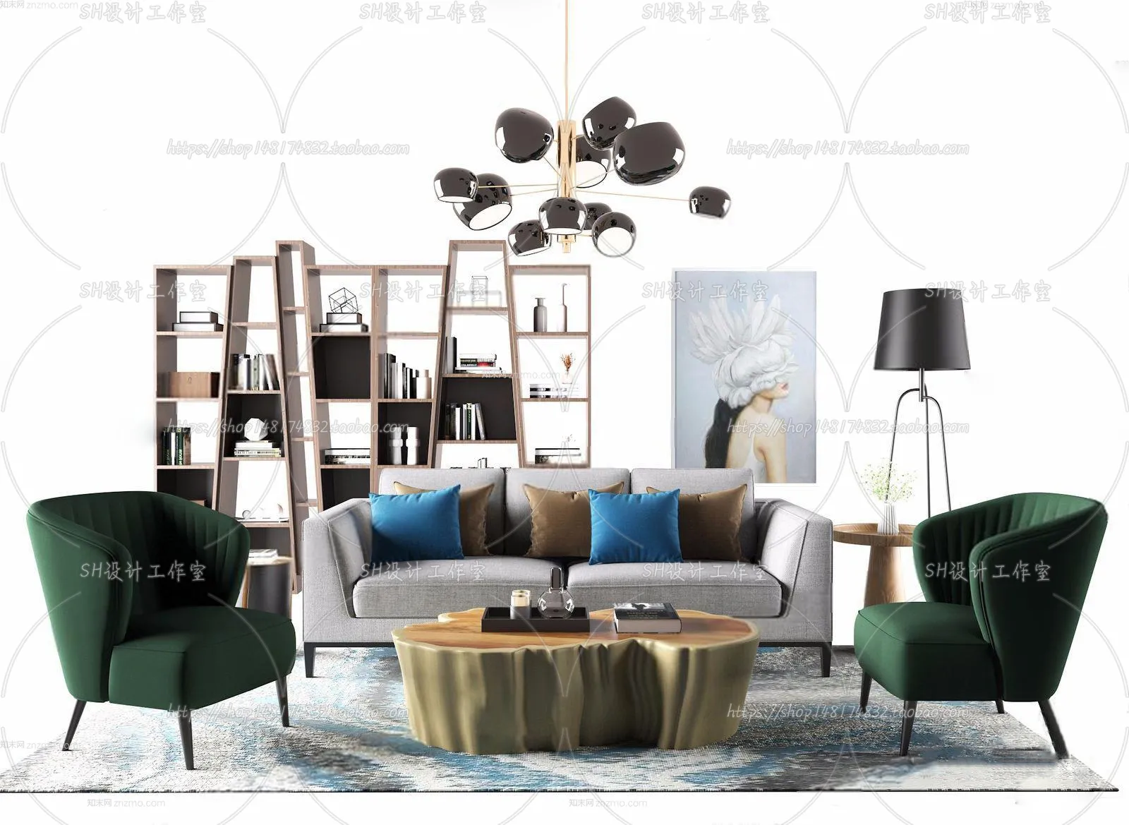 Modern Sofa – 3D Models – 0499