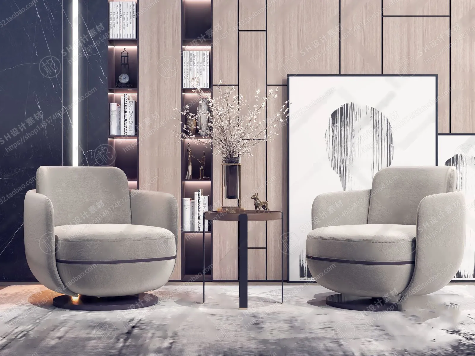 Single Sofa – 3D Models – 0517