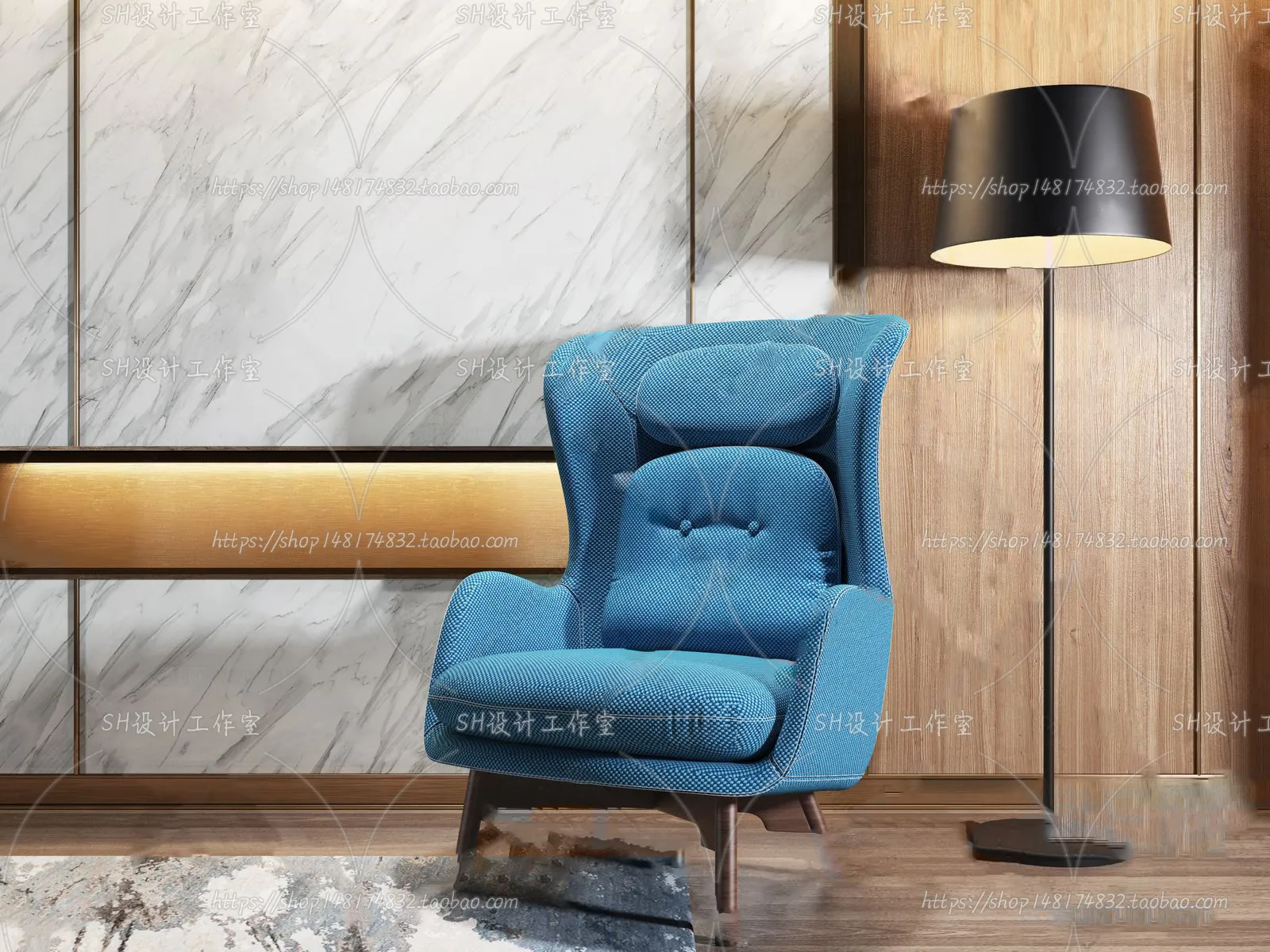 Single Sofa – 3D Models – 0546