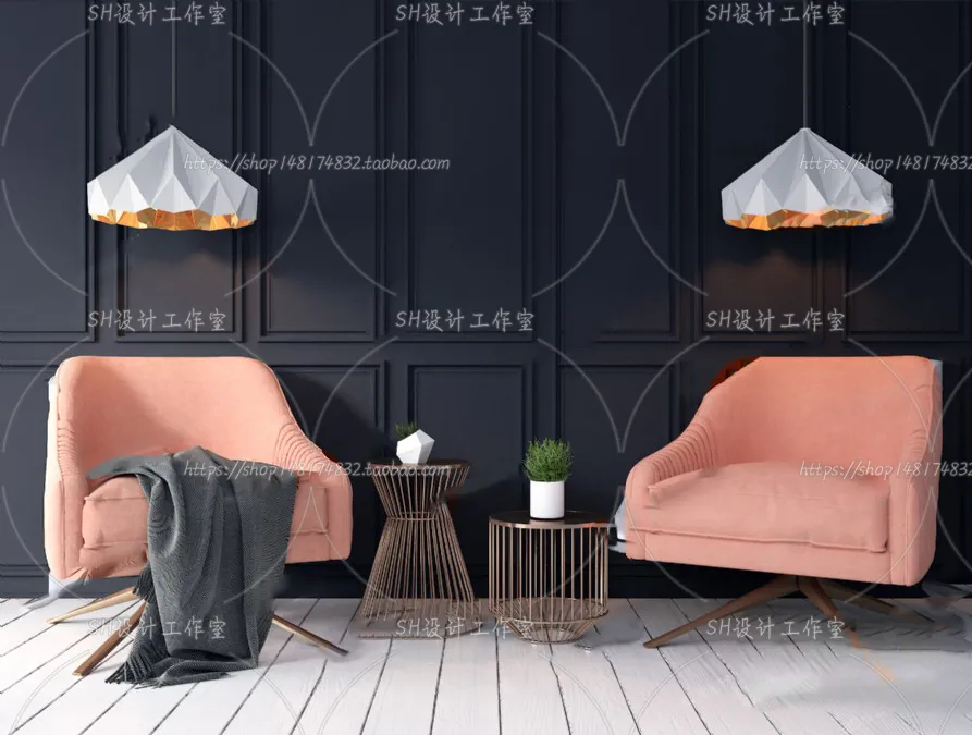 Single Sofa – 3D Models – 0554