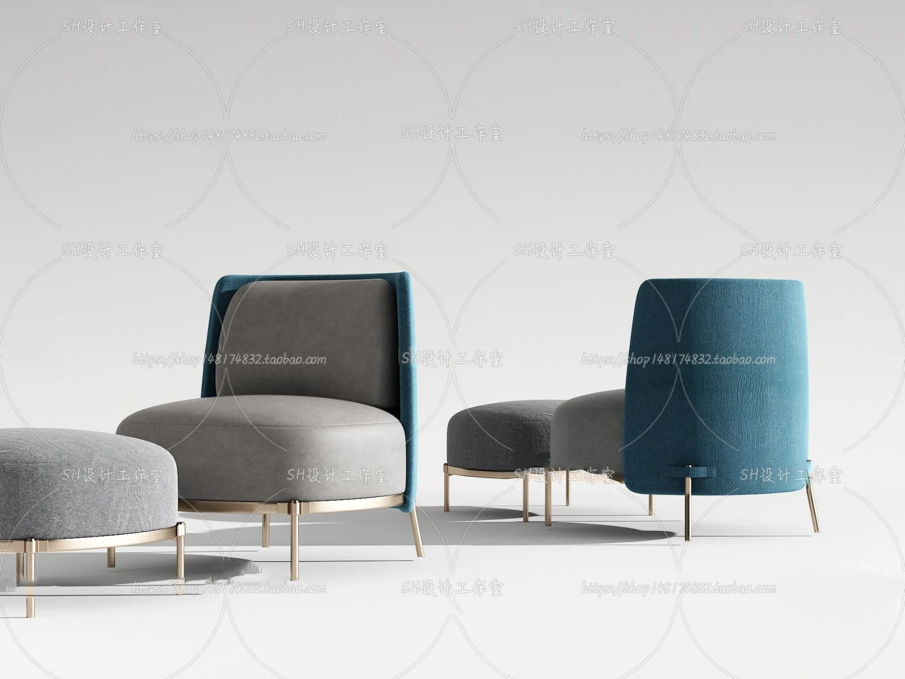 Single Sofa – 3D Models – 0574