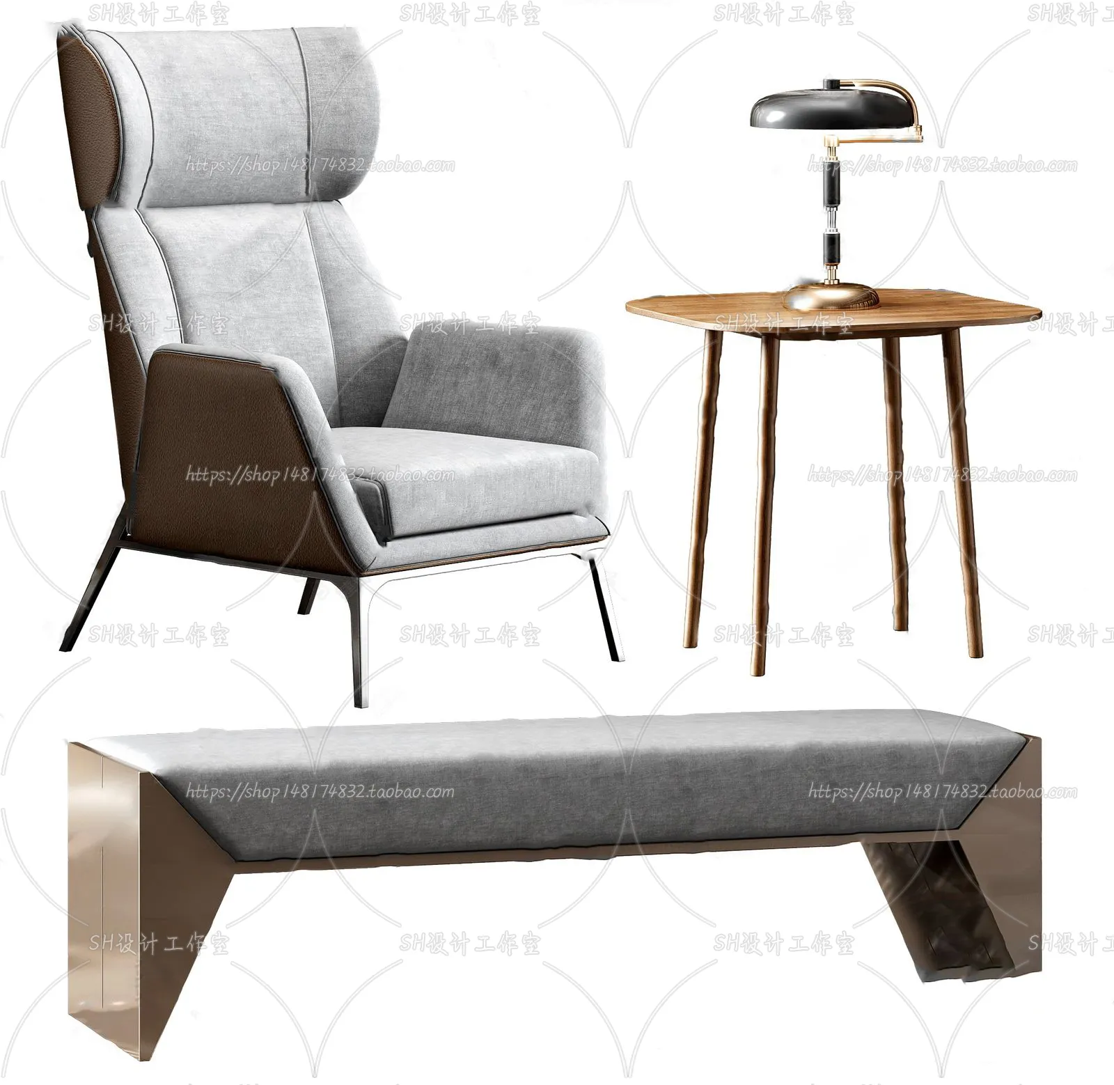Single Sofa – 3D Models – 0582