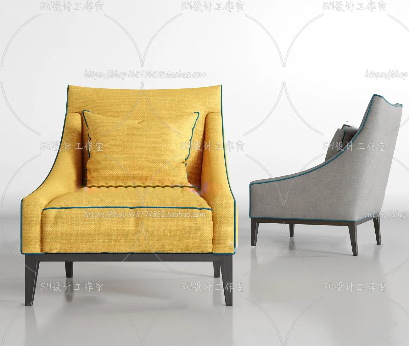 Single Sofa – 3D Models – 0588