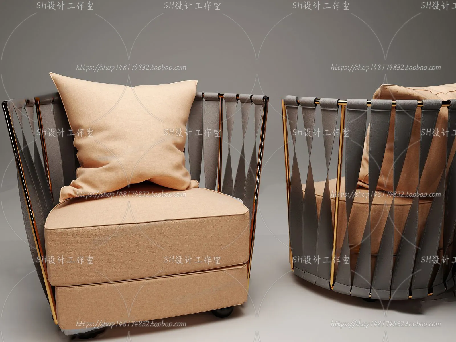 Single Sofa – 3D Models – 0595