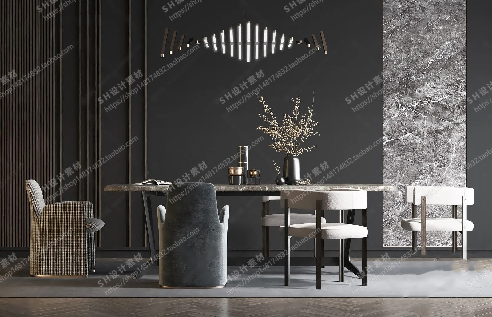 Table And Chairs – 3D Models – 0635