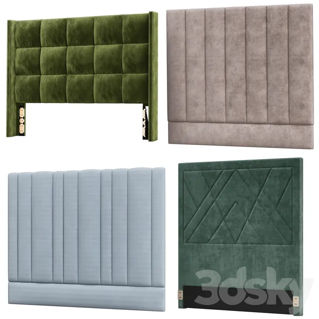 Headboard models collection №3 3DS Max - thumbnail 3