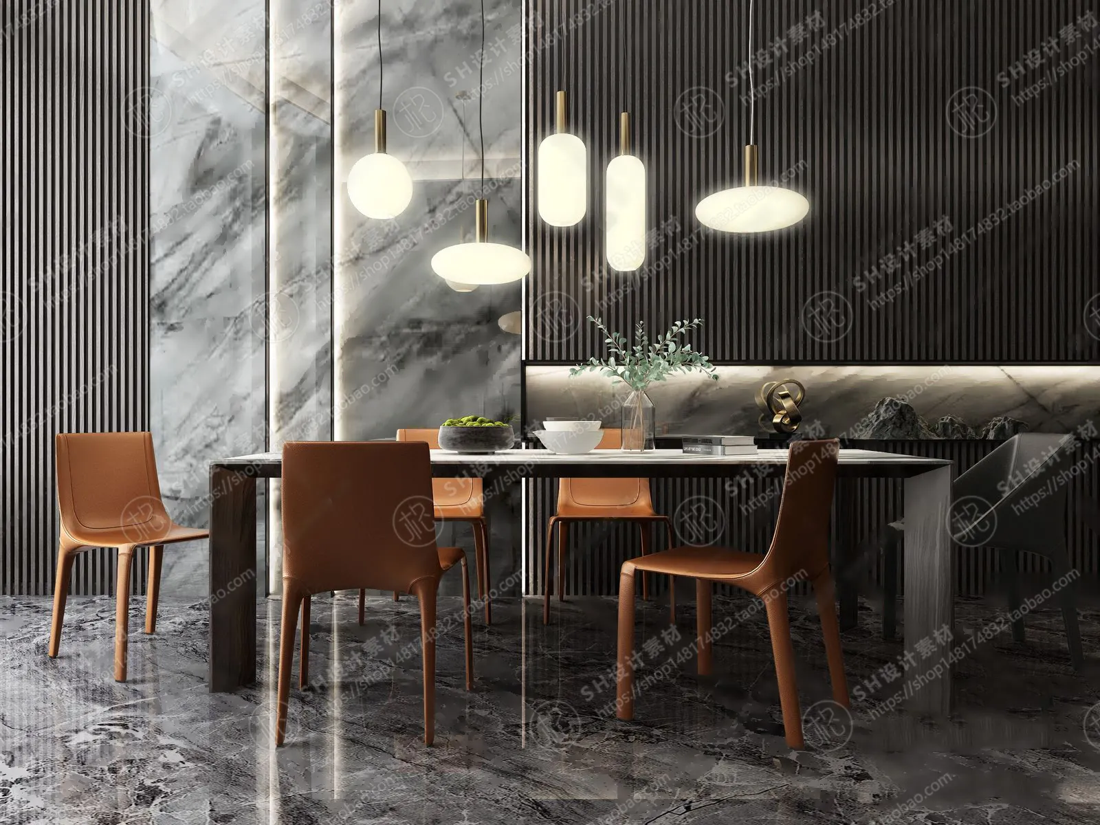 Table And Chairs – 3D Models – 0673