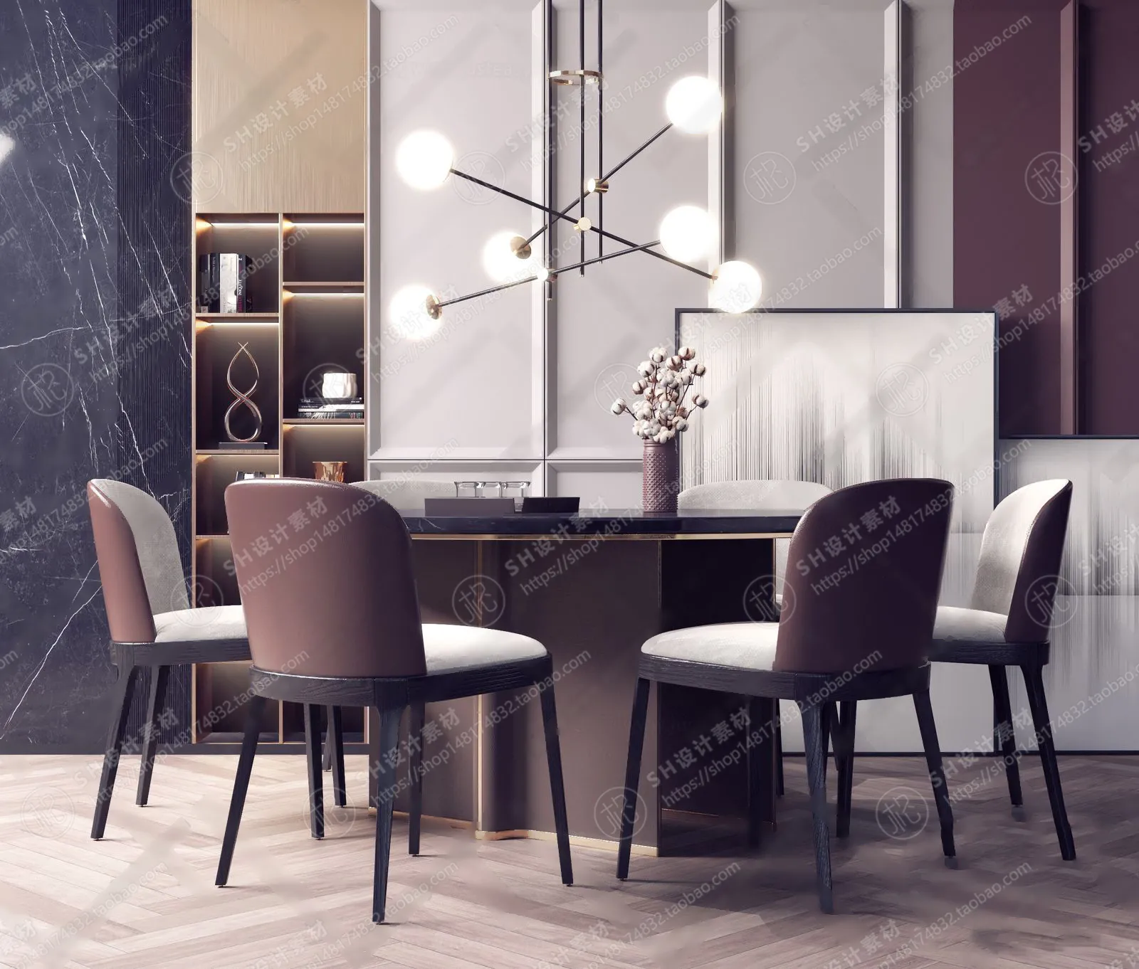 Table And Chairs – 3D Models – 0683