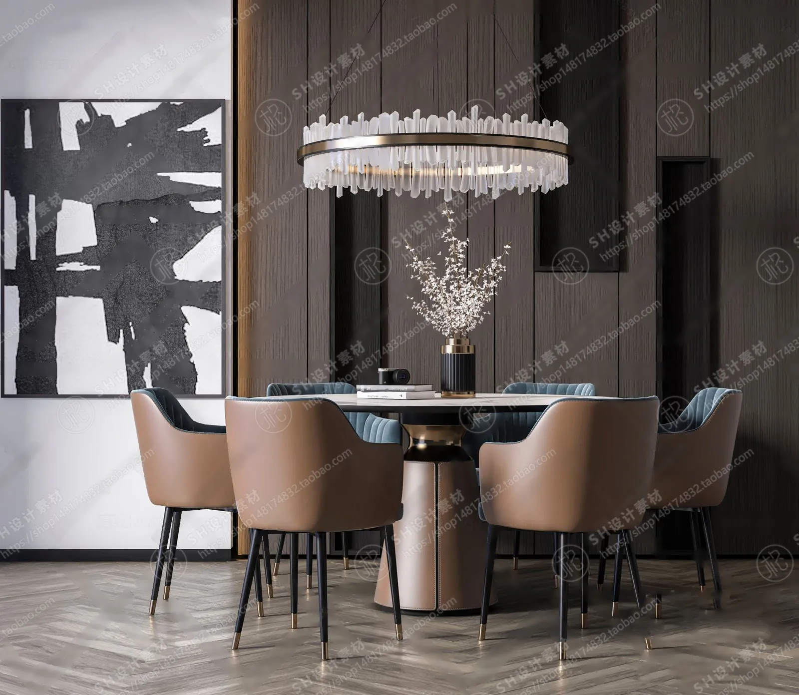 Table And Chairs – 3D Models – 0685