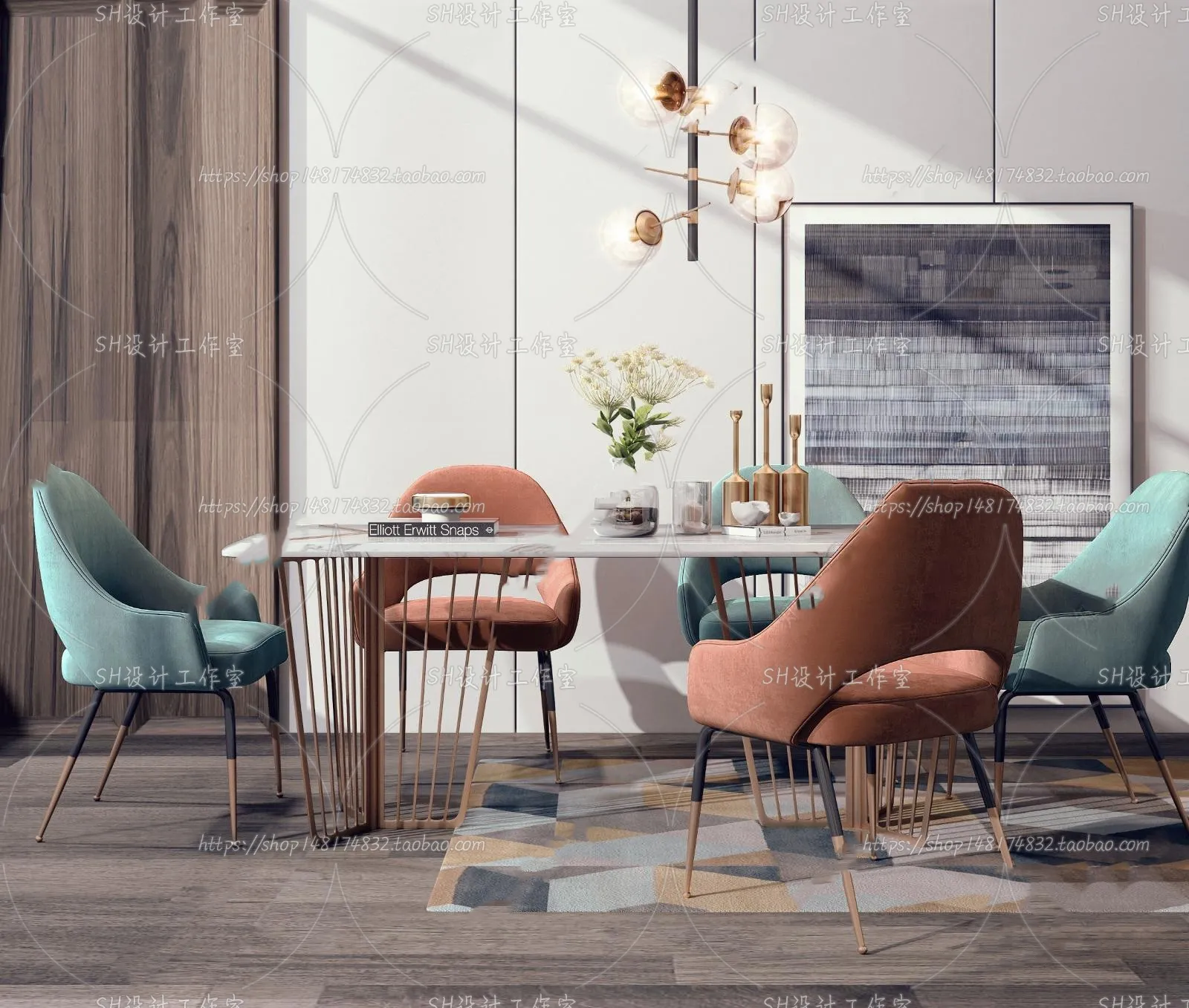 Table And Chairs – 3D Models – 0707