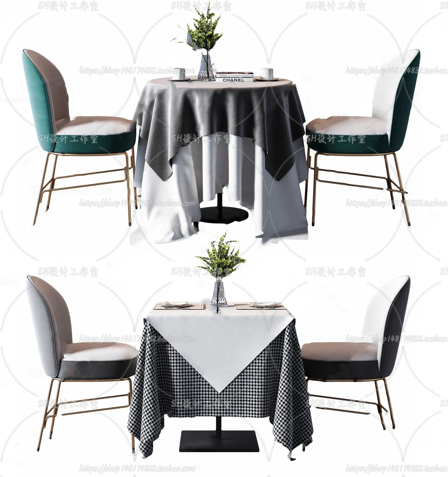 Table And Chairs – 3D Models – 0710