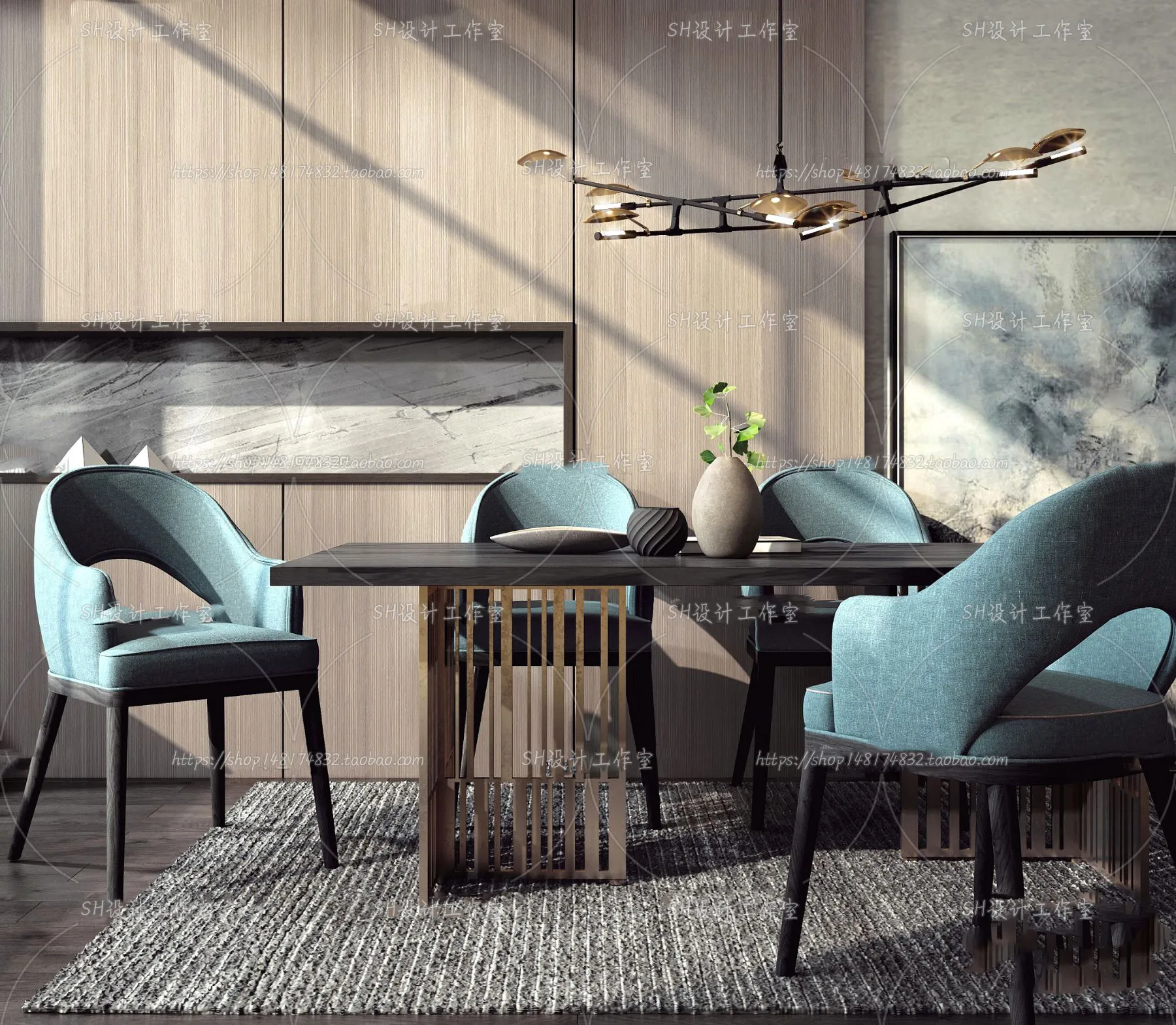Table And Chairs – 3D Models – 0746