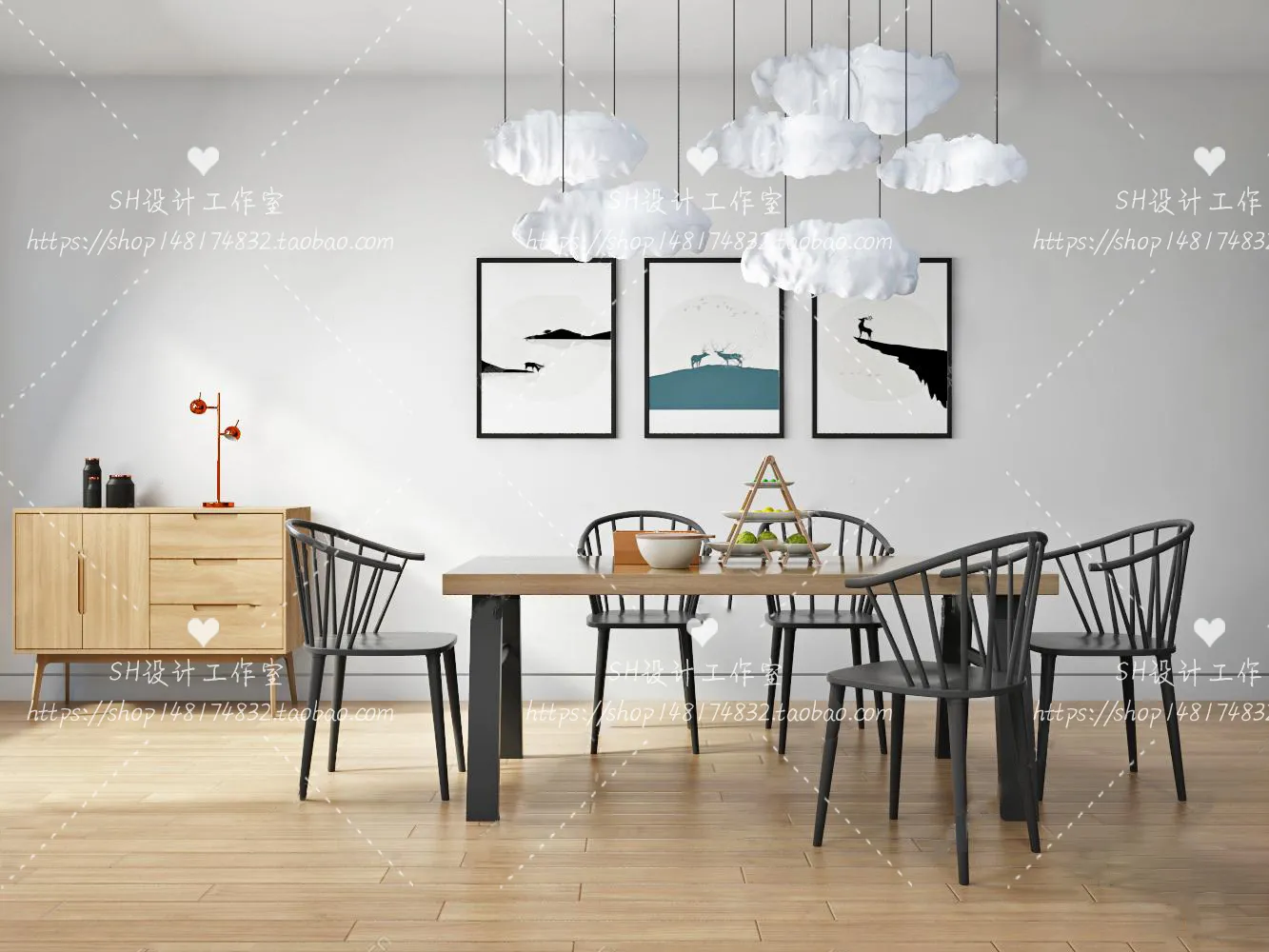 Table And Chairs – 3D Models – 0842
