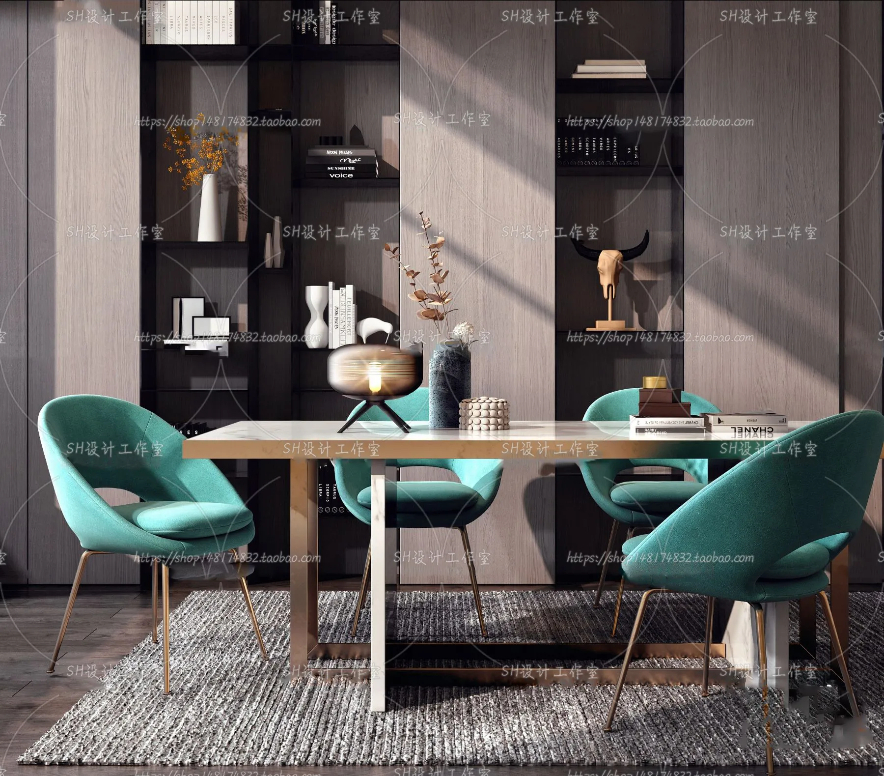 Table And Chairs – 3D Models – 0878
