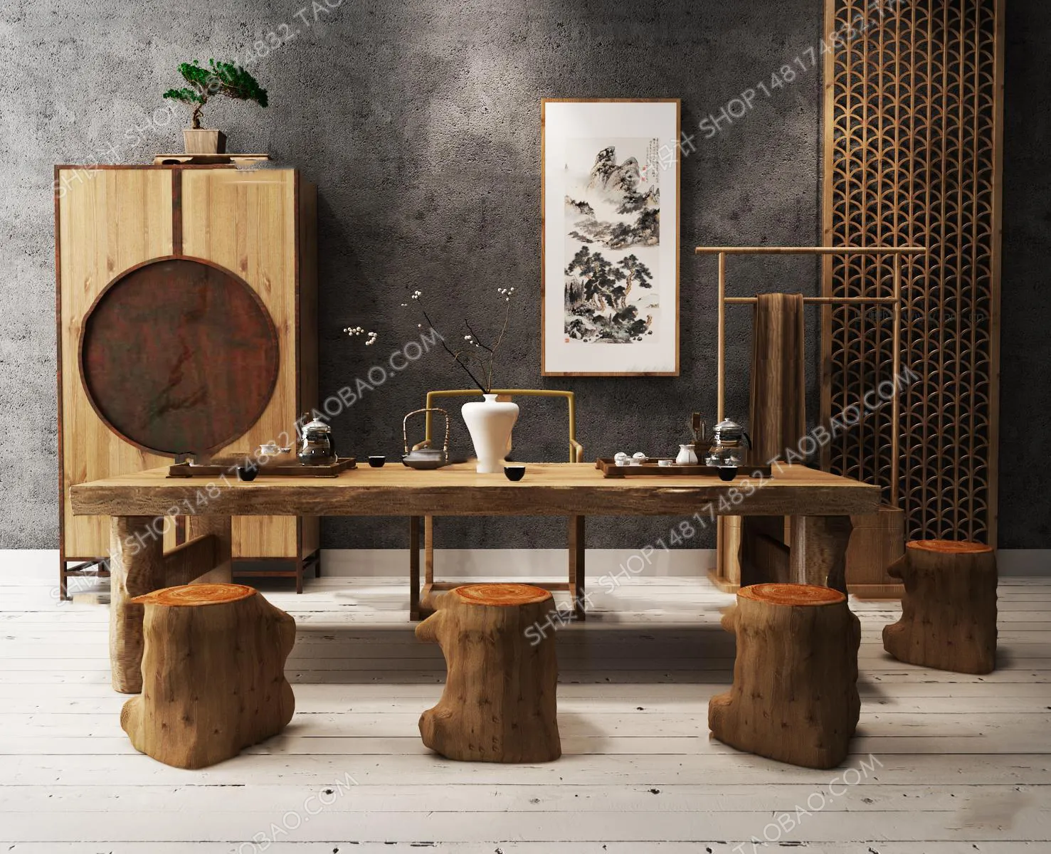 Tea Coffee Table – 3D Models – 1136