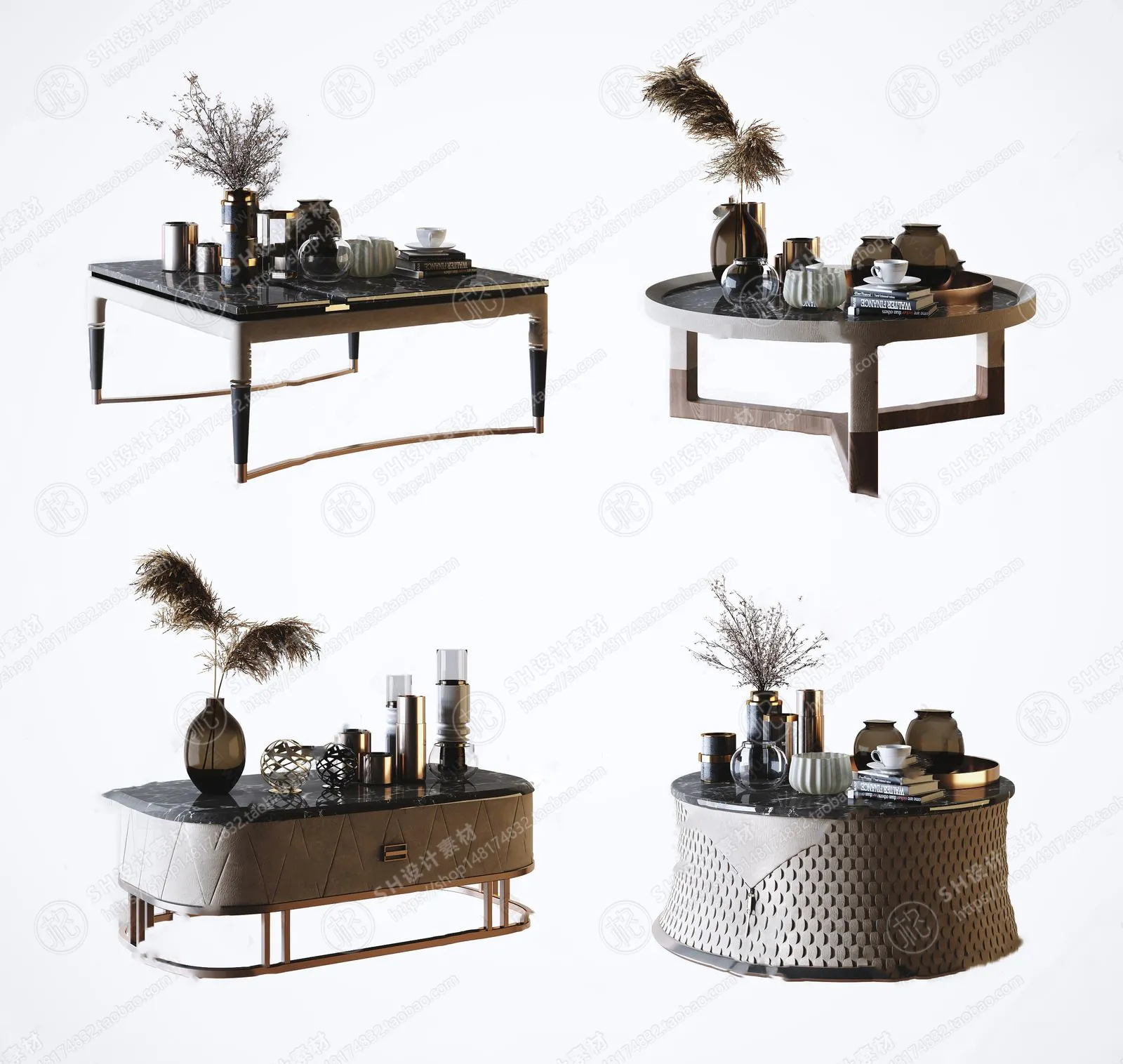 Tea Coffee Table – 3D Models – 1141