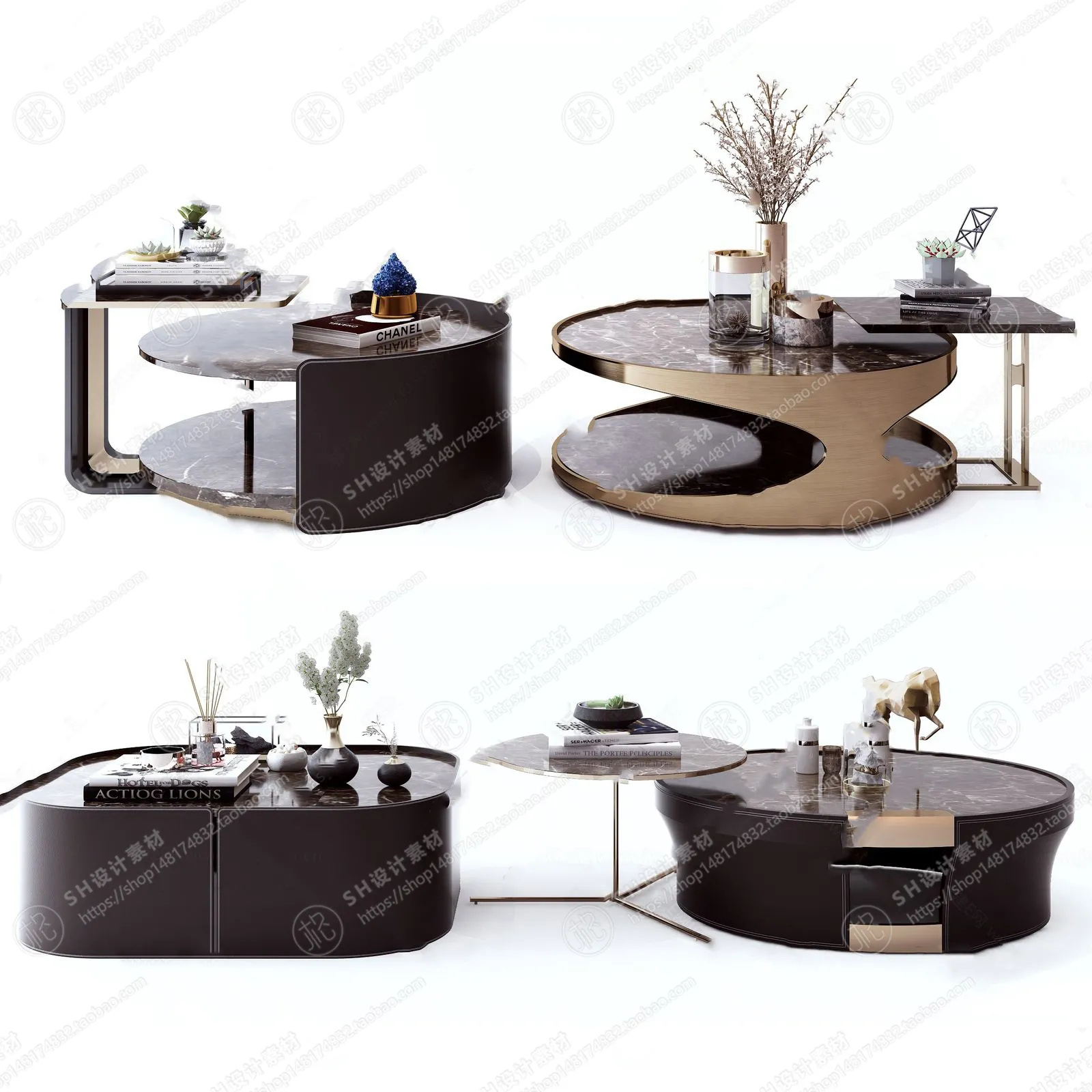 Tea Coffee Table – 3D Models – 1143