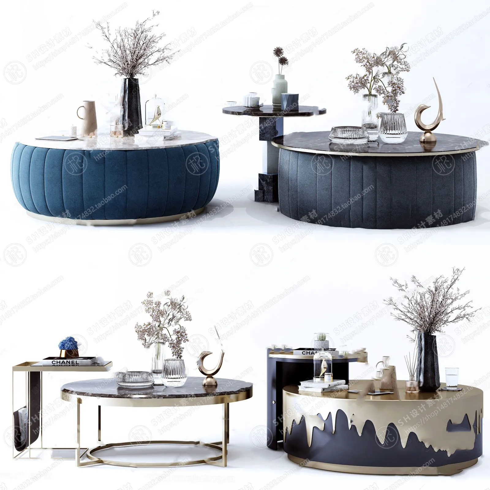 Tea Coffee Table – 3D Models – 1146