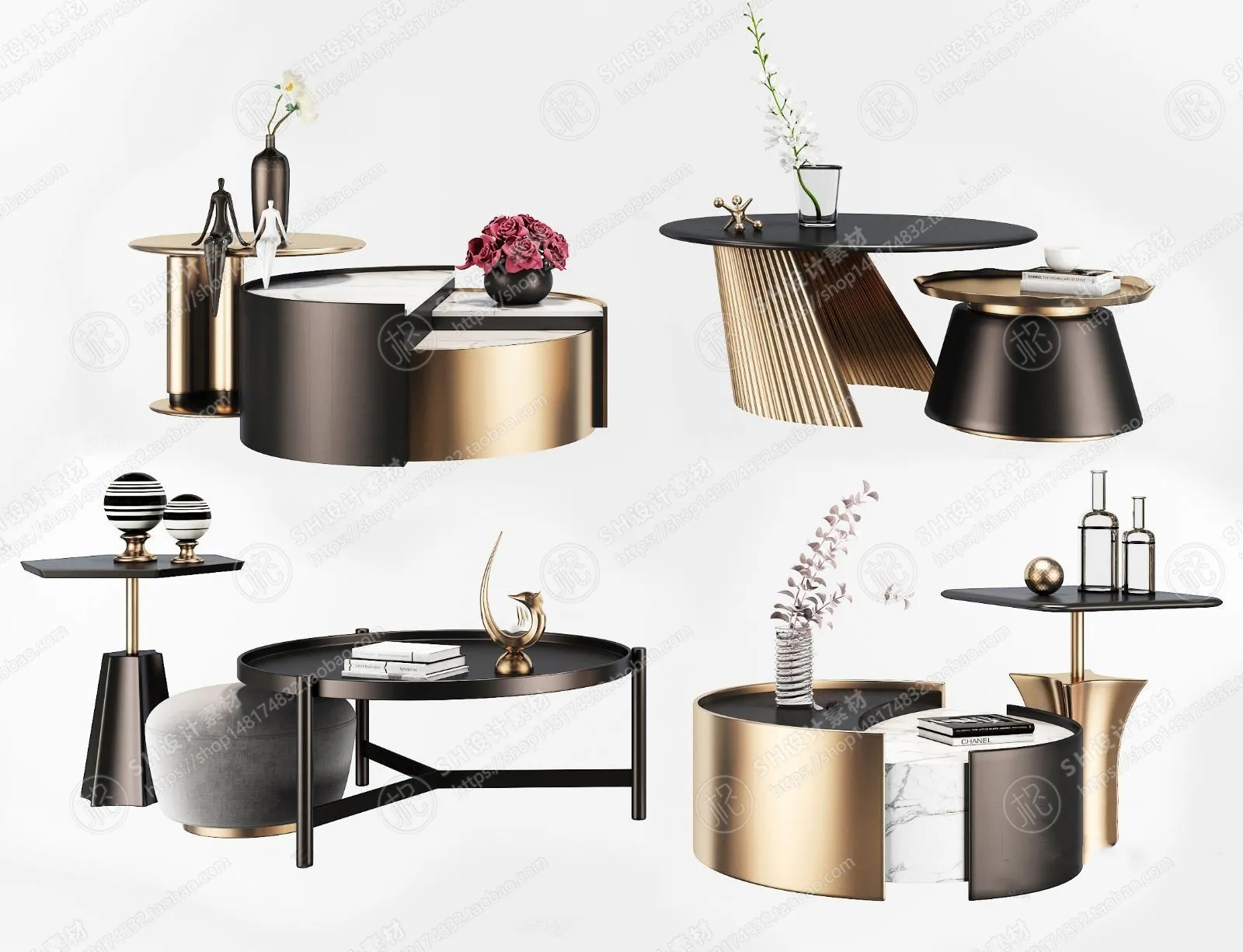 Tea Coffee Table – 3D Models – 1151