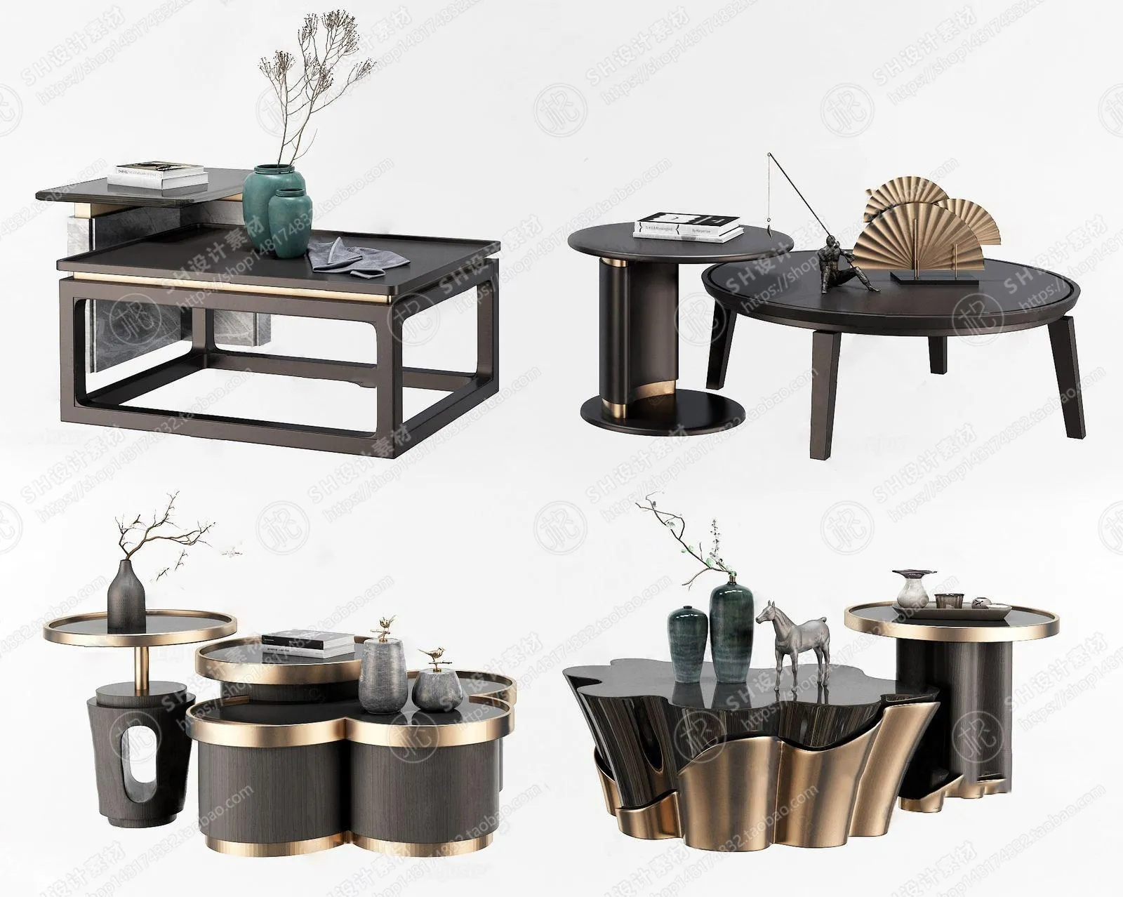 Tea Coffee Table – 3D Models – 1153