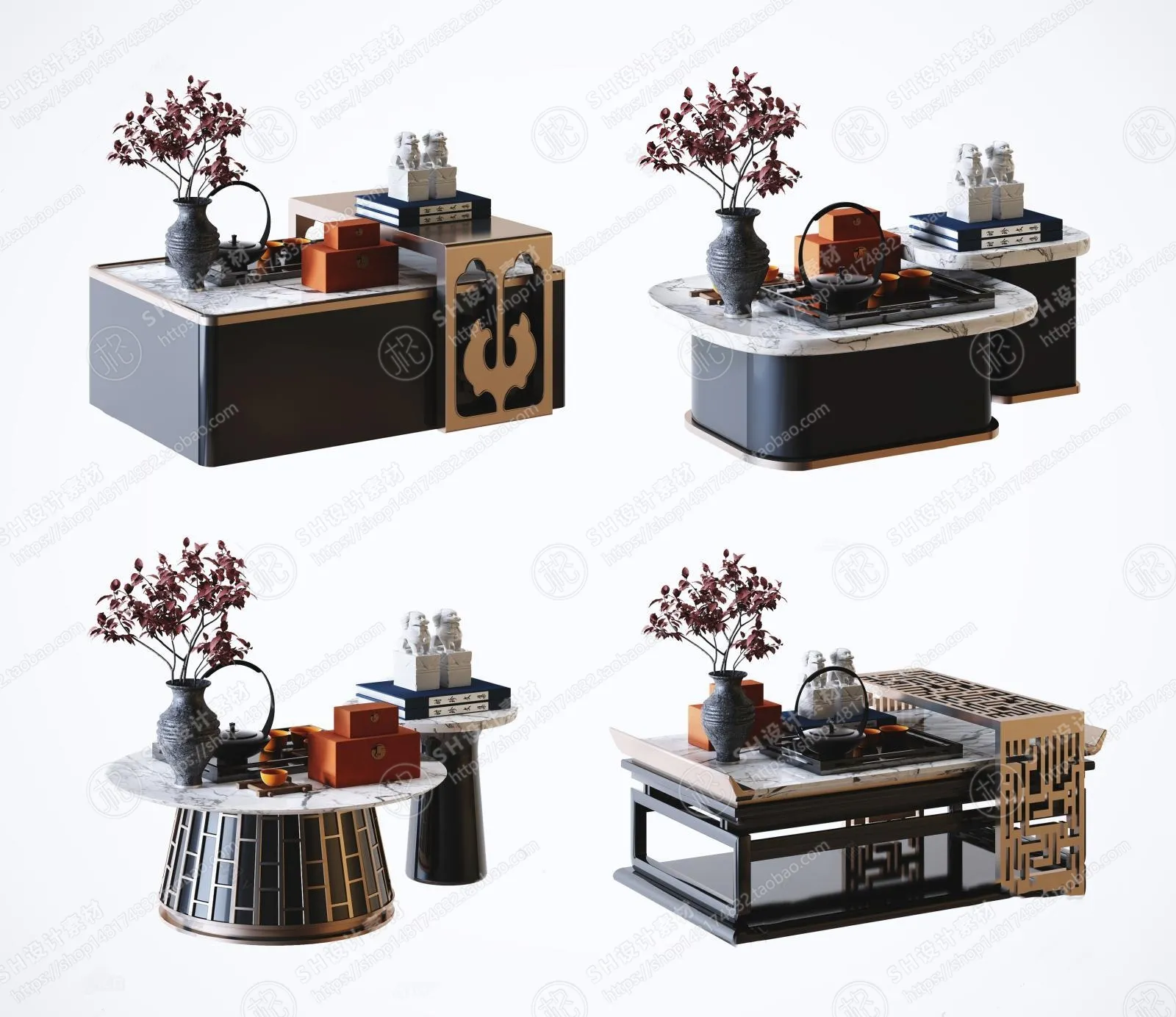 Tea Coffee Table – 3D Models – 1154