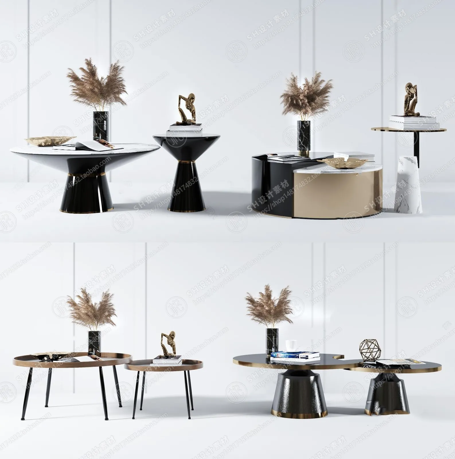 Tea Coffee Table – 3D Models – 1155