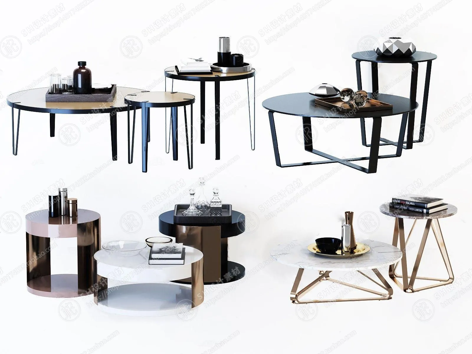 Tea Coffee Table – 3D Models – 1163