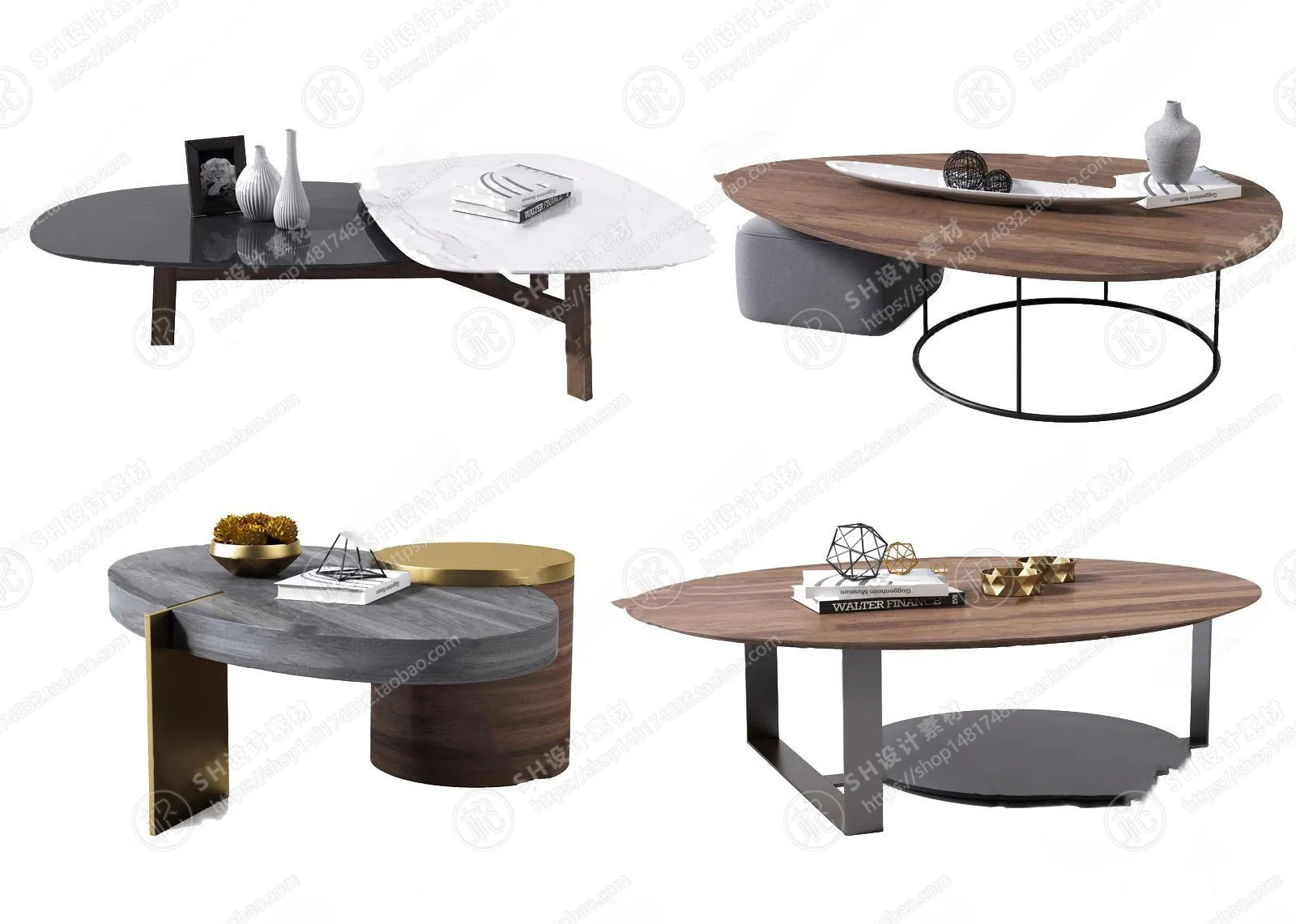 Tea Coffee Table – 3D Models – 1182