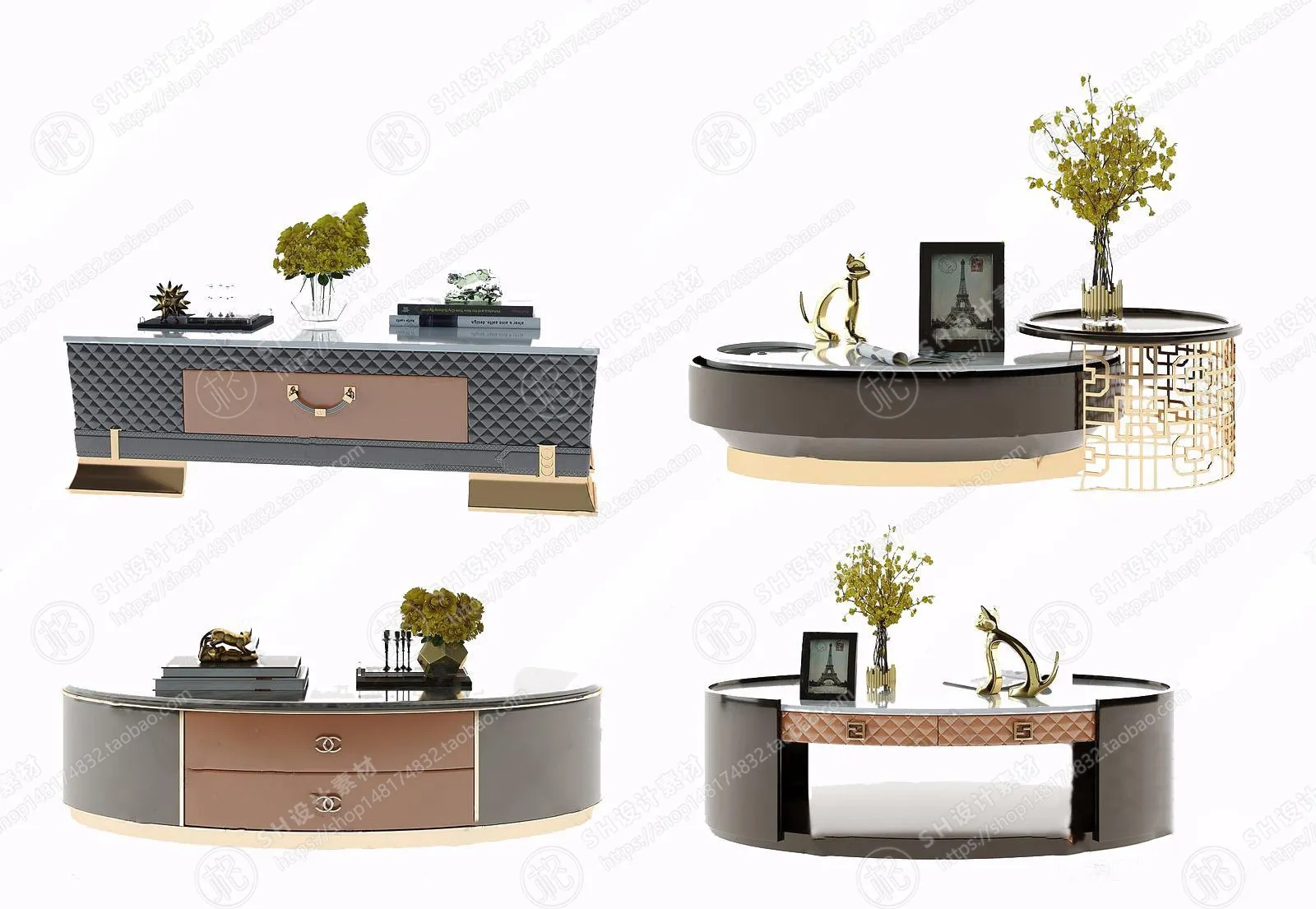 Tea Coffee Table – 3D Models – 1184