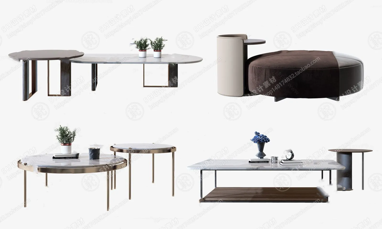 Tea Coffee Table – 3D Models – 1186