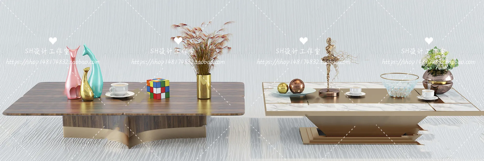 Tea Coffee Table – 3D Models – 1212