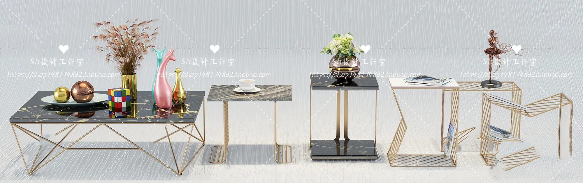 Tea Coffee Table – 3D Models – 1214
