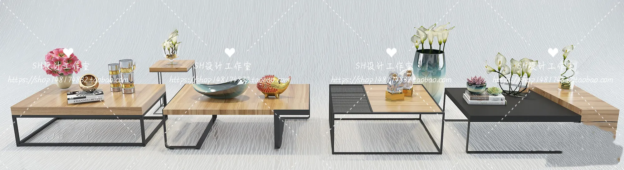 Tea Coffee Table – 3D Models – 1216