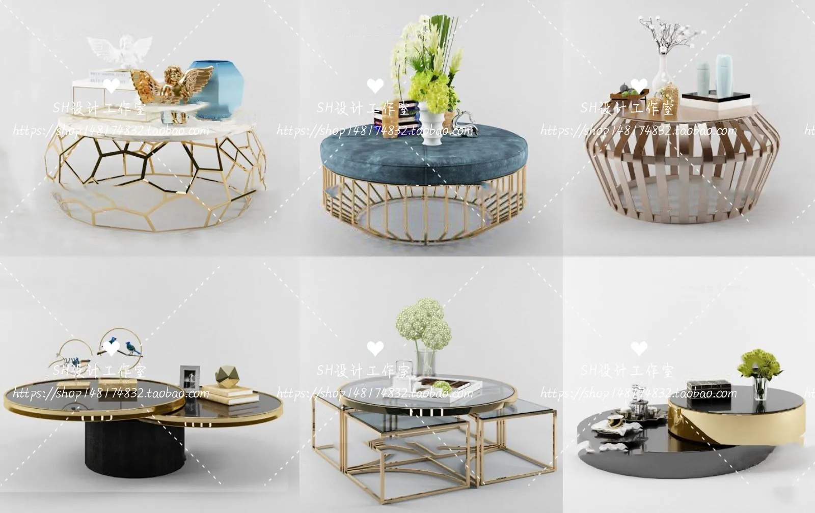 Tea Coffee Table – 3D Models – 1220
