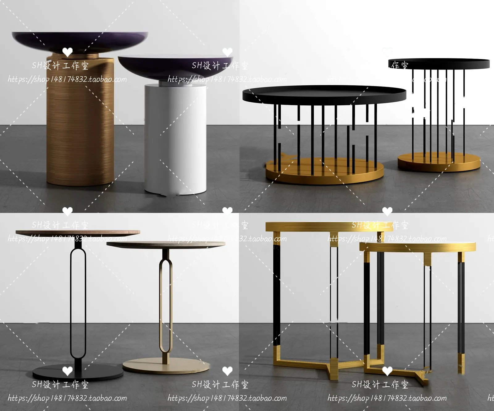 Tea Coffee Table – 3D Models – 1224