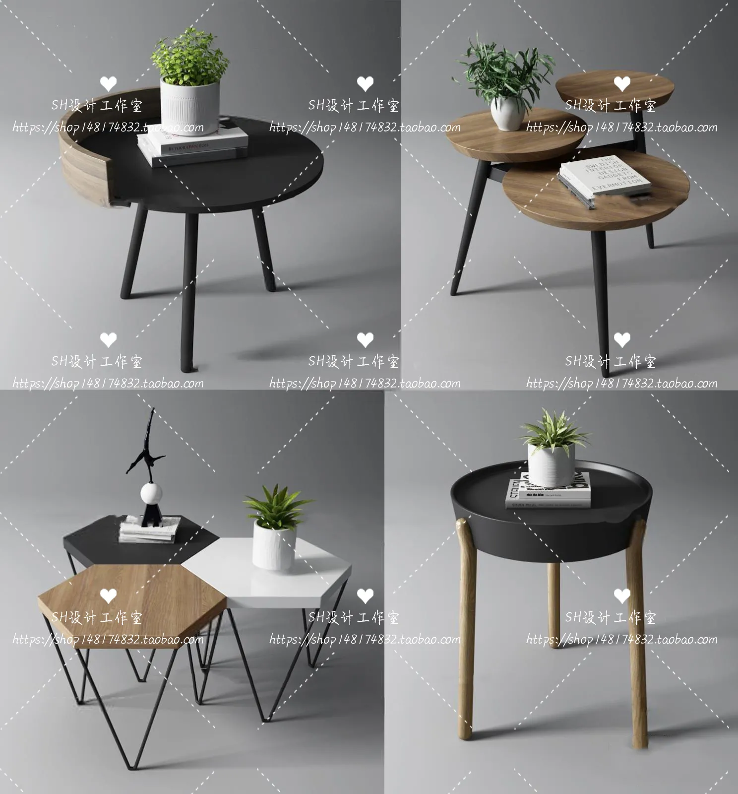 Tea Coffee Table – 3D Models – 1226